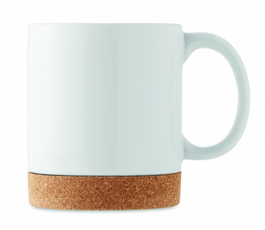 Logo trade promotional gifts picture of: Ceramic cork mug 280 ml