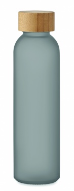 Logo trade promotional merchandise picture of: Frosted glass bottle 500ml