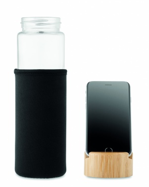 Logotrade corporate gifts photo of: Glass bottle bamboo lid 600ml