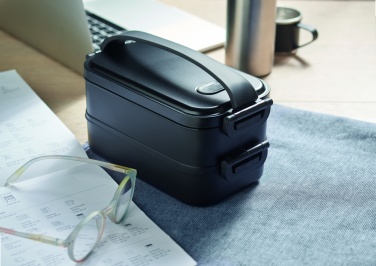 Logo trade corporate gifts image of: Lunch box in recycled PP