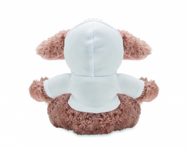 Logo trade promotional items image of: Bunny plush wearing a hoodie