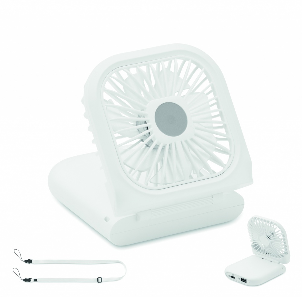 Logo trade promotional gift photo of: Portable foldable or desk fan