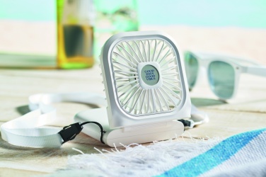 Logo trade promotional merchandise image of: Portable foldable or desk fan
