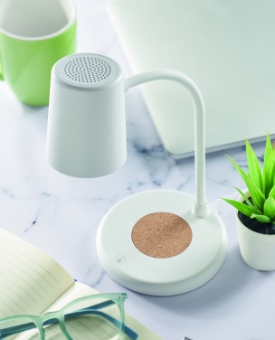 Logo trade promotional giveaways image of: Wireless charger, lamp speaker