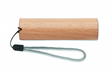Logotrade promotional gift image of: Beech wood rechargeable torch