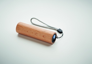 Logotrade promotional merchandise image of: Beech wood rechargeable torch