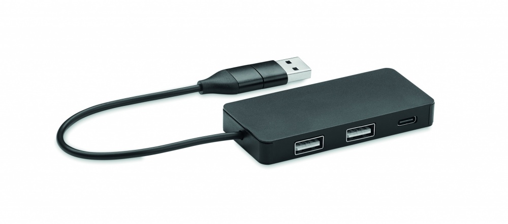 Logotrade promotional product picture of: 3 port USB hub with 20cm cable