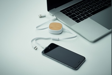 Logo trade corporate gift photo of: Retractable charging USB cable