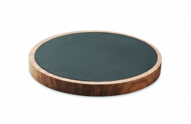 Logo trade promotional giveaway photo of: Wireless charger in acacia 15W