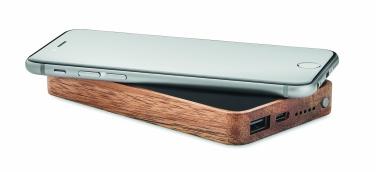 Logo trade promotional merchandise picture of: Wireless 4000 mAh Power bank