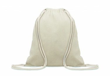 Logo trade promotional giveaways picture of: Recycled 140 gr/m² cotton bag