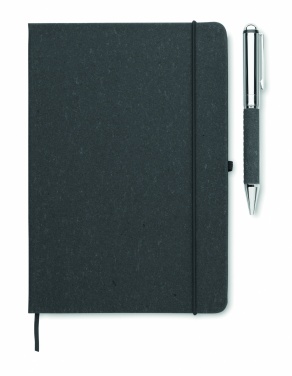 Logotrade promotional merchandise image of: Recycled leather notebook set