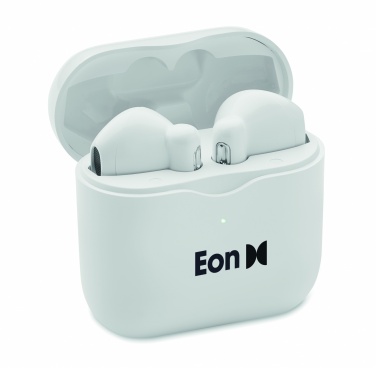 Logo trade promotional merchandise picture of: TWS earbuds with charging base