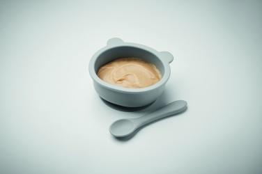 Logo trade promotional merchandise picture of: Silicone spoon, bowl baby set