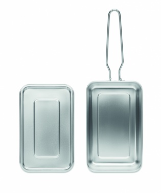 Logo trade promotional giveaways picture of: Stainless steel lunch box
