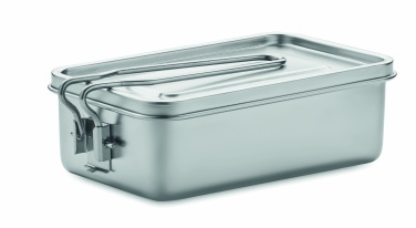 Logo trade promotional giveaways image of: Stainless steel lunch box