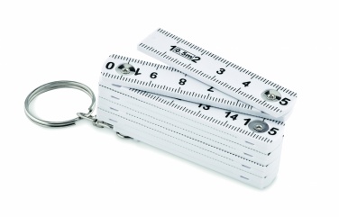 Logotrade promotional merchandise picture of: Carpenters ruler key ring 50cm Kotka