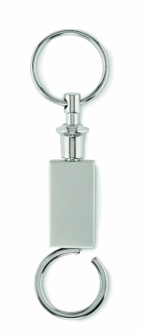Logo trade promotional merchandise image of: Pull apart split key ring Kajaani