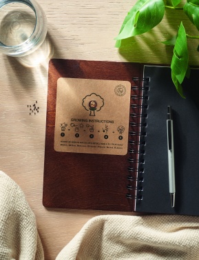 Logo trade corporate gift photo of: A5 Birch tree GROWBOOK™