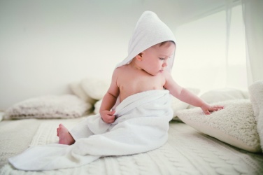 Logotrade advertising products photo of: Cotton hooded baby towel