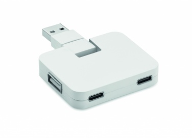 Logo trade corporate gifts image of: 4 port USB hub