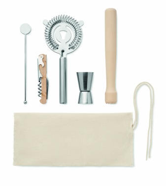Logotrade promotional gifts photo of: 5 piece cocktail kit in pouch.