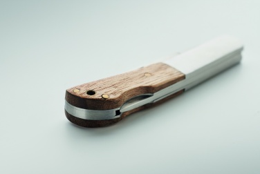 Logotrade advertising product image of: Foldable knife in acacia wood