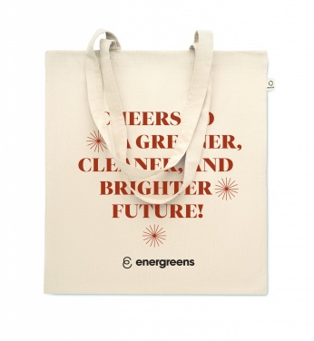Logo trade promotional merchandise image of: Recycled cotton shopping bag