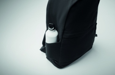 Logo trade promotional giveaway photo of: A 15-inch laptop backpack made of recycled pre-consumer cotton and recycled polyester with customizable printing.