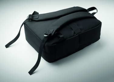 Logotrade promotional gift image of: Slim 15 inch laptop backpack made of 600D RPET polyester with a 210D lining and customizable printing