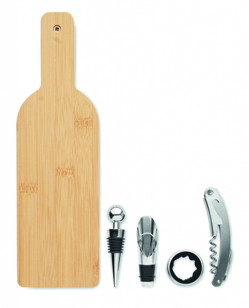 Logo trade promotional items picture of: Bottle shaped wine set
