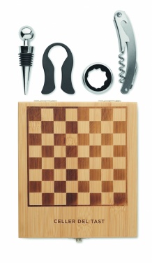 Logo trade promotional merchandise photo of: Chess board wine set