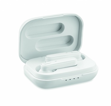 Logo trade promotional products picture of: TWS earbuds with charging base