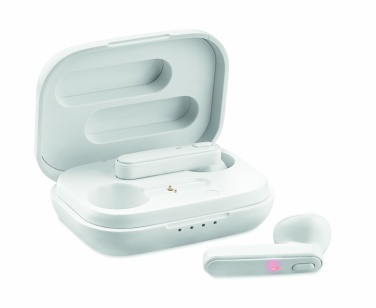 Logo trade corporate gift photo of: TWS earbuds with charging base