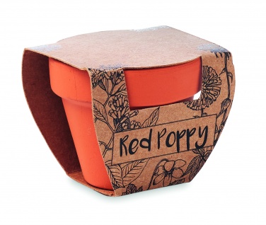 Logotrade promotional product picture of: Terracotta pot 'poppy'