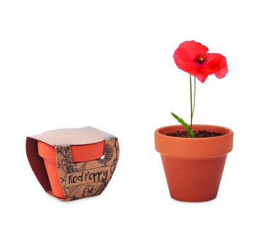 Logo trade corporate gift photo of: Terracotta pot 'poppy'