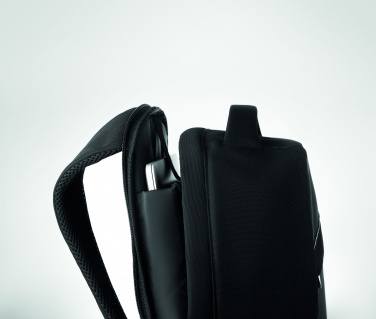 Logo trade business gifts image of: 600D RPET backpack
