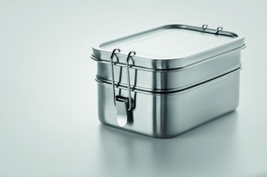 Logo trade promotional products image of: Stainless steel lunch box
