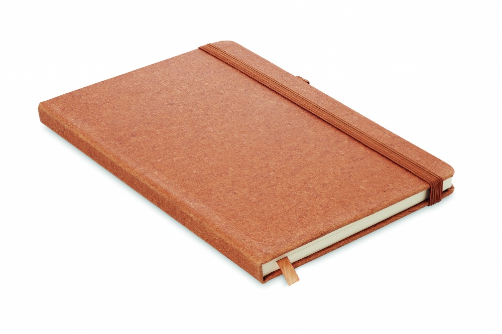 Logo trade promotional products picture of: Recycled Leather A5 notebook