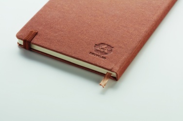 Logo trade promotional gifts image of: Recycled Leather A5 notebook