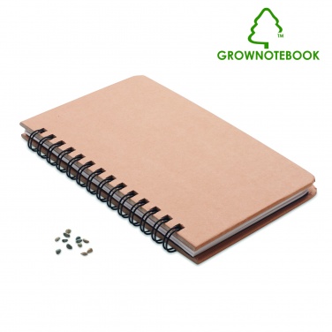 Logo trade promotional product photo of: A5 Pine tree GROWNOTEBOOK™