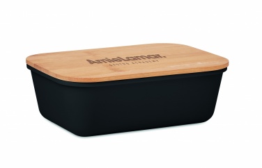 Logo trade promotional gift photo of: Lunch box with bamboo lid