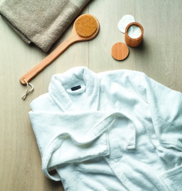 Logo trade corporate gifts image of: Bathrobe organic cotton XL/XXL