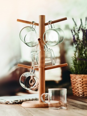 Logo trade advertising products picture of: Bamboo cup set holder