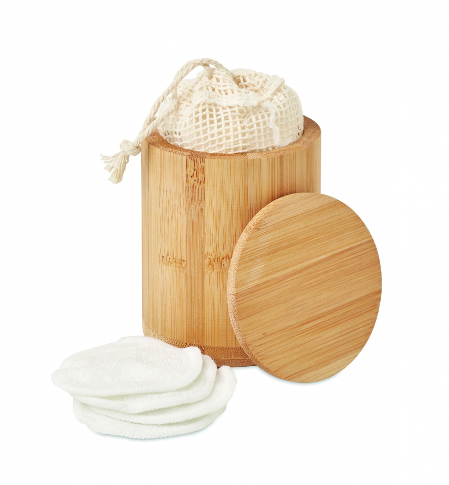 Logotrade business gifts photo of: Bamboo fibre cleansing pad set