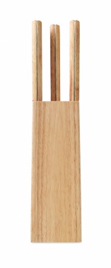 Logotrade promotional products photo of: 5 piece knife set in base
