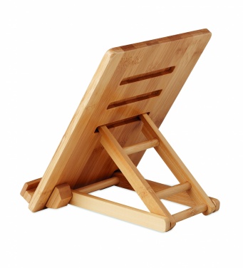 Logo trade business gifts image of: Bamboo tablet stand TUANUI