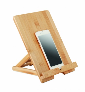 Logo trade promotional merchandise image of: Bamboo tablet stand TUANUI