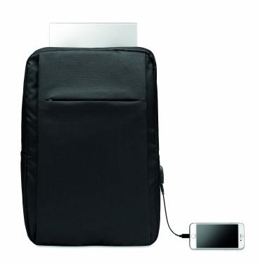 Logo trade promotional products image of: Laptop backpack in 300D RPET