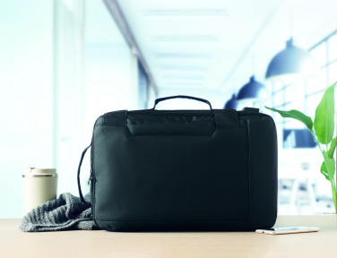 Logo trade promotional merchandise image of: Laptop backpack in 300D RPET